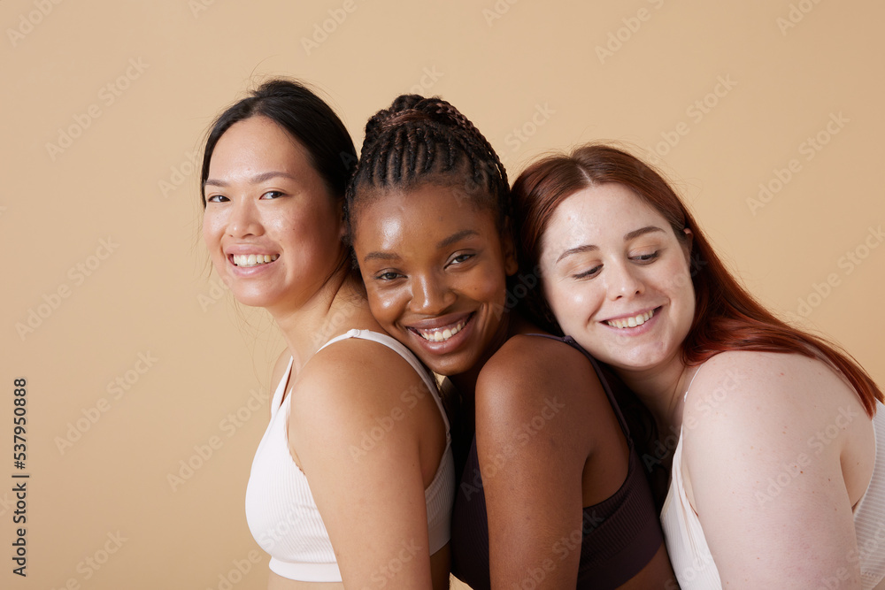 Laughing Female Friends In Underwear Laughing Female Friends In Underwear