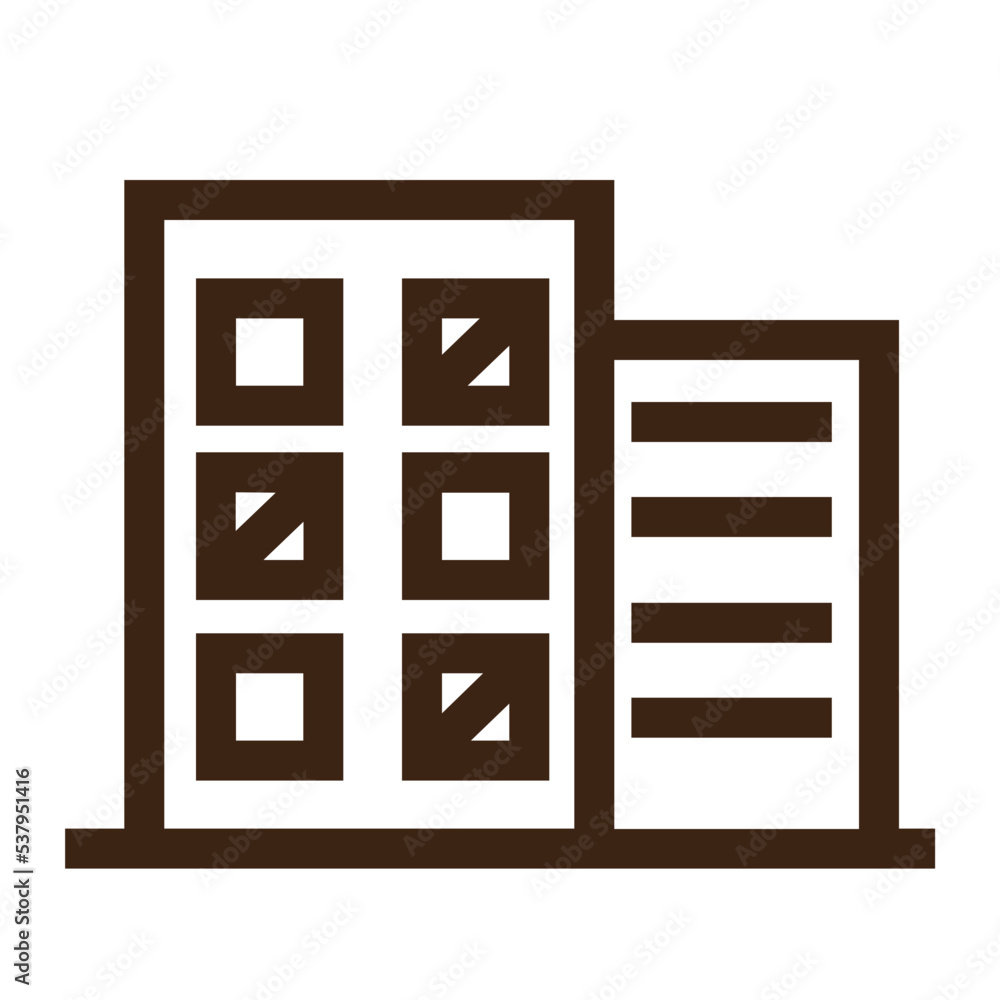 modern office urban outline icon modern office urban outline icon