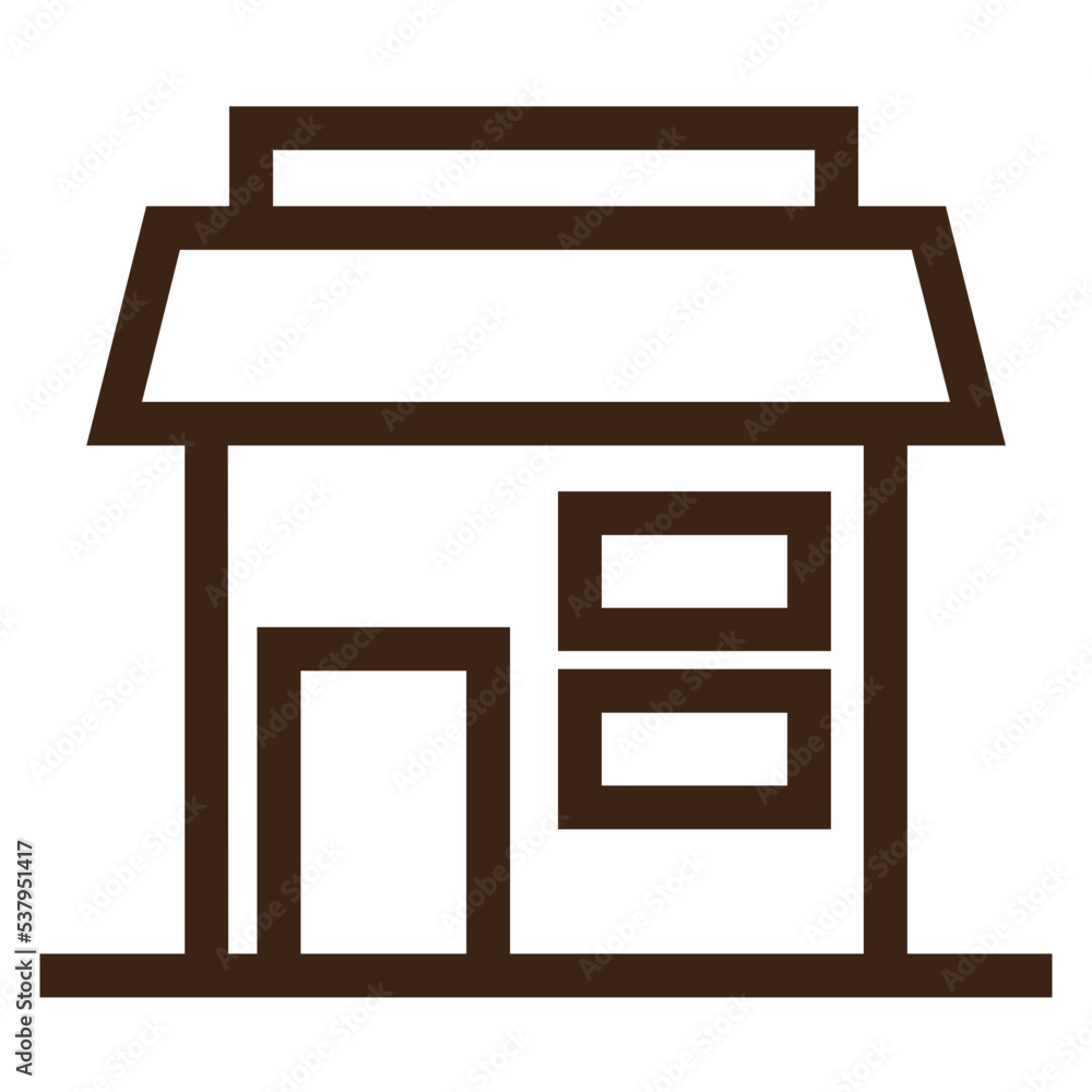 modern office urban outline icon modern office urban outline icon