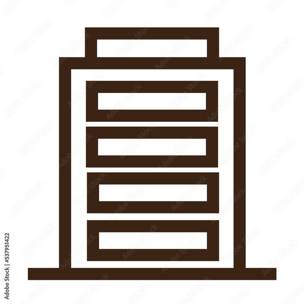 modern office urban outline icon modern office urban outline icon