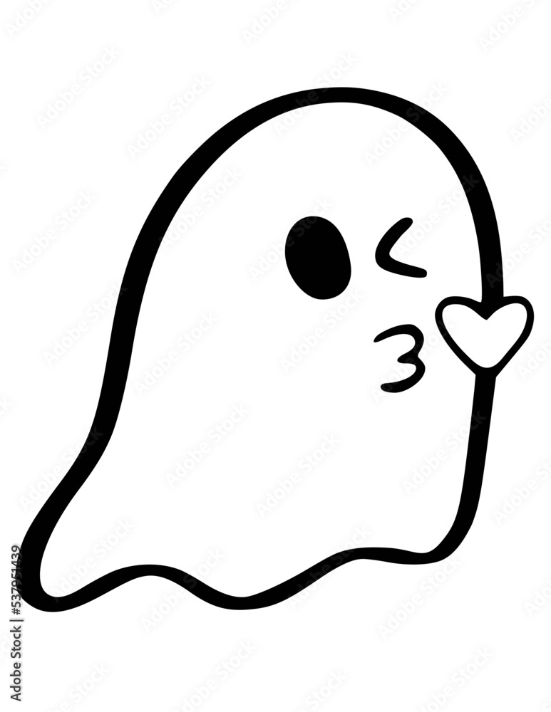 Ghost SVG, Vector Cut File Ghost SVG, Vector Cut File