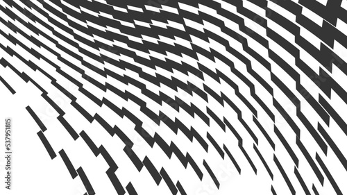 Vector abstract geometric seamless pattern with wave fading lines, tracks, halftone stripes. Extreme sport style illustration, urban art. Trendy monochrome graphic texture. Stylish sports pattern.