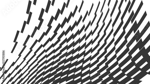 Vector abstract geometric seamless pattern with wave fading lines, tracks, halftone stripes. Extreme sport style illustration, urban art. Trendy monochrome graphic texture. Stylish sports pattern.