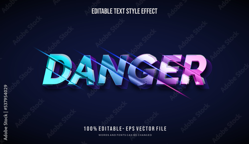 modern editable slice Text Style Effect with shiny vibrant color vector editable font modern editable slice Text Style Effect with shiny vibrant color vector editable font