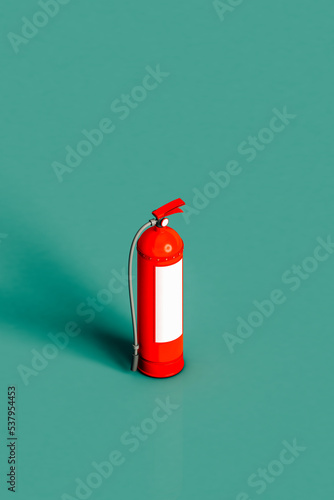 a red fire extinguisher