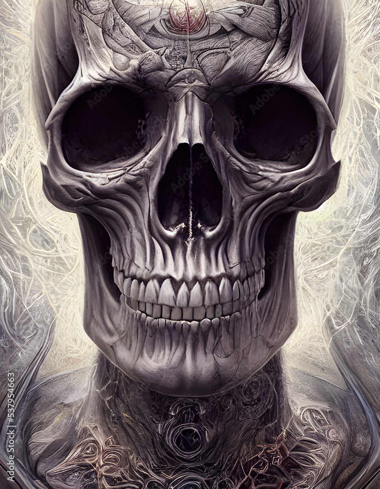 Illustration Detailled Skull Illustration Detailled Skull