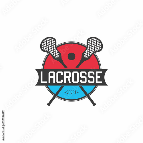 lacrosse team sport emblem logo