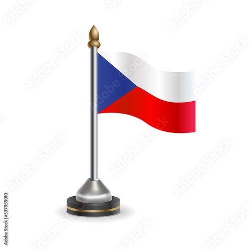State table flag of Czech Republic. National symbol perfect for design, Background transparent