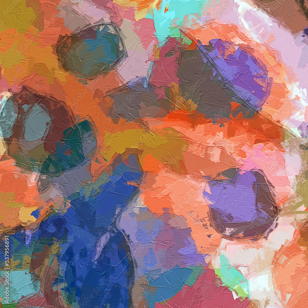 Fototapeta premium abstract colorful geometric texture illustration