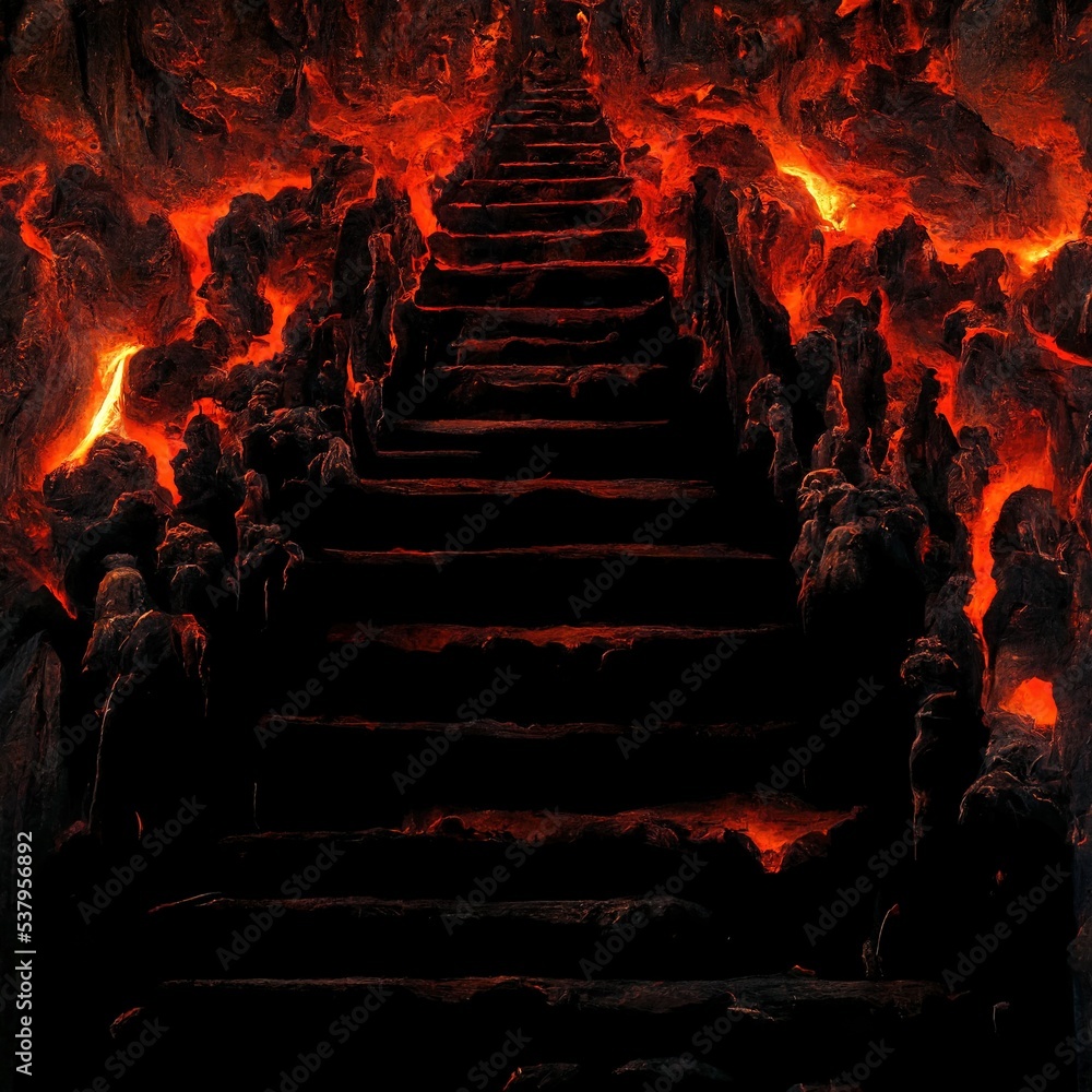 Stairway To Hell Stock Illustration Adobe Stock