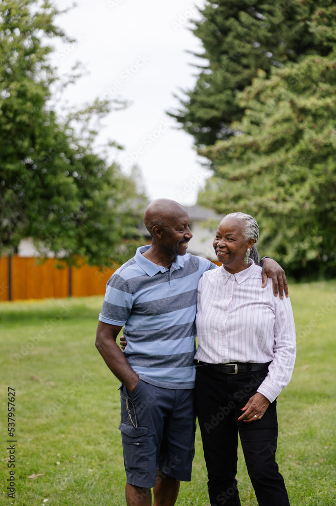 Connected older couple enjoying timne together in the park. Connected older couple enjoying timne together in the park.
