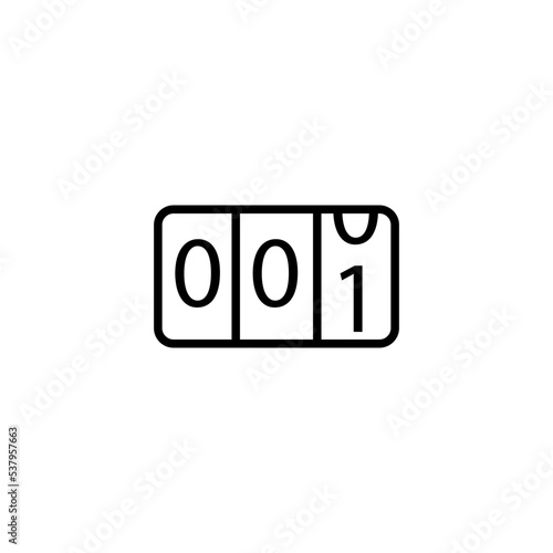 counter icon vector design templates