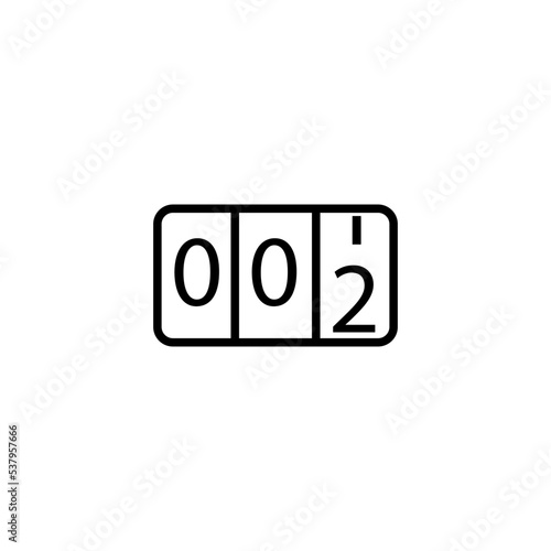 counter icon vector design templates
