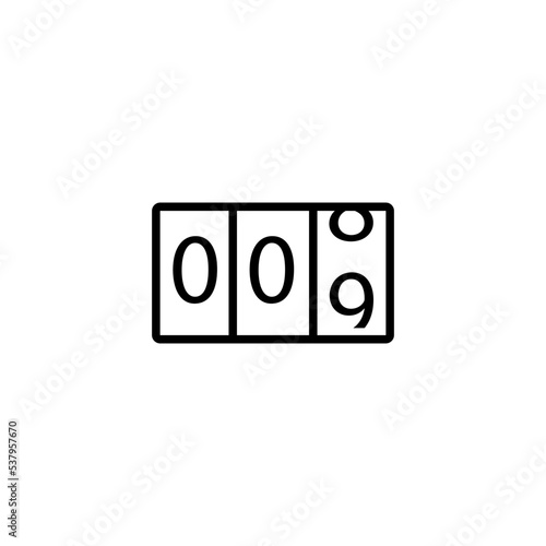 counter icon vector design templates
