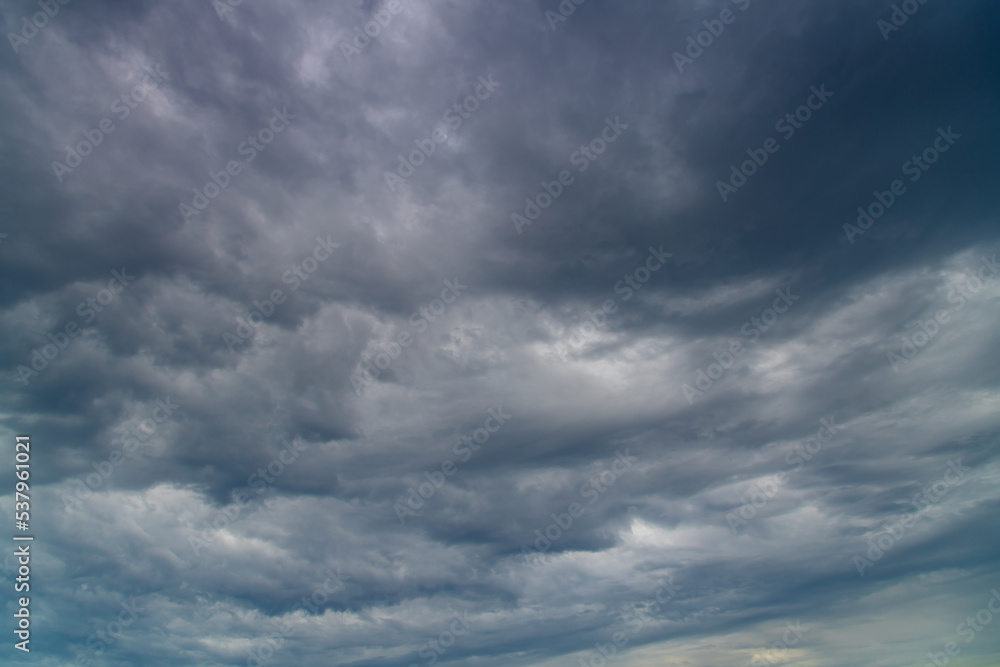 Early morning sky full of rain clouds