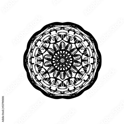 Circular geometric design.