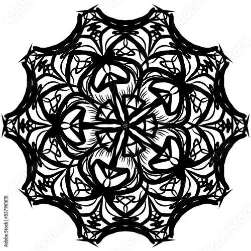 Template for laser cutting wall clock. Vector maket