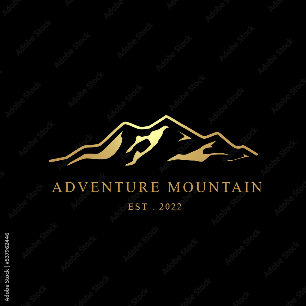 Mountain logo symbol for nature landscape or Outdoor Adventure. Mountain logo symbol for nature landscape or Outdoor Adventure.