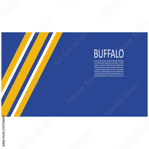 Buffalo Sabres ice hockey team uniform colors. Template for presentation or infographics. photo