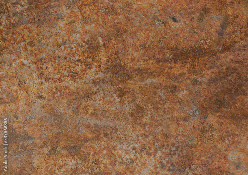 Texture of a rusty metal wall with scratches and defects. Red background. Age.