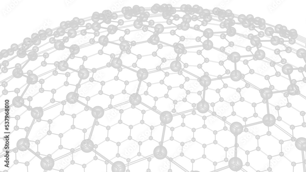 Spheres shredded into white fine hexagonal atoms under dark blue background. Concept 3D CG of strength analysis, blockchain information technology and social human relations. X-ray view. PNG format. Spheres shredded into white fine hexagonal atoms under dark blue background. Concept 3D CG of strength analysis, blockchain information technology and social human relations. X-ray view. PNG format.