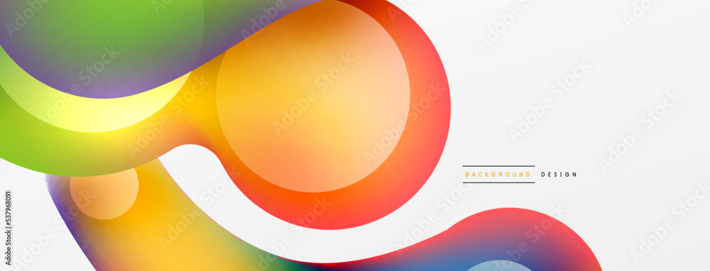 Fluid abstract background. Liquid color gradients composition. Round shapes and circle flowing design for wallpaper, banner, background or landing Fluid abstract background. Liquid color gradients composition. Round shapes and circle flowing design for wallpaper, banner, background or landing
