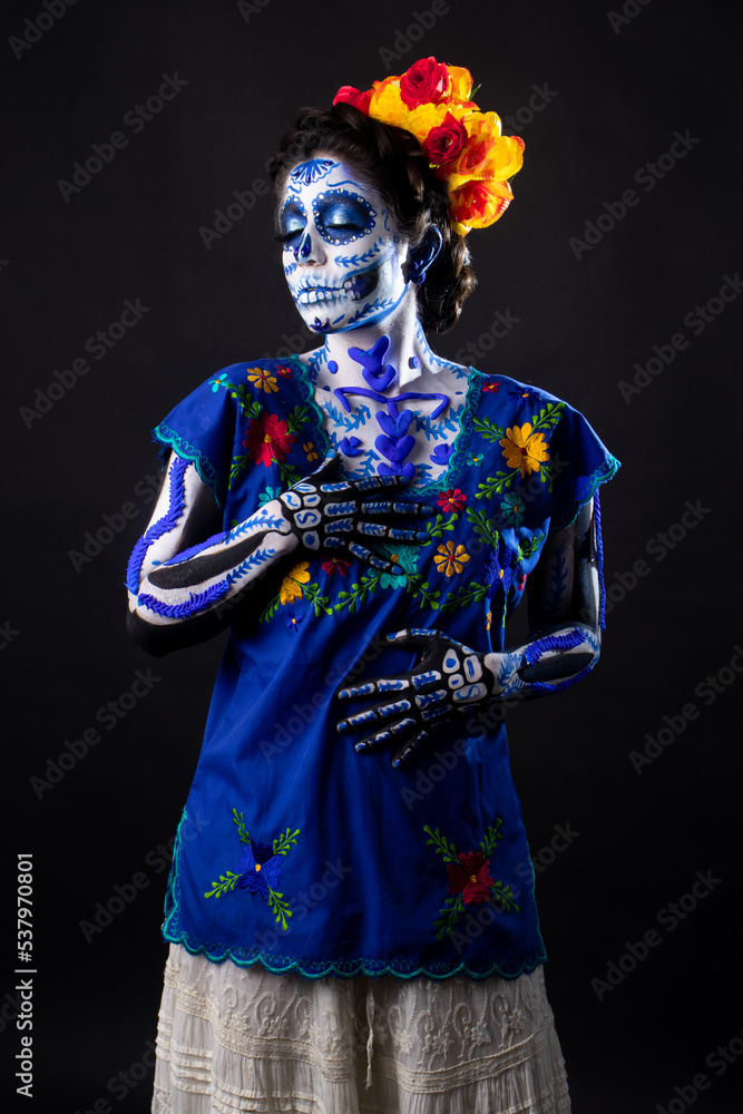 Catrina Mexicana en día de muertos clave baja Catrina Mexicana en día de muertos clave baja