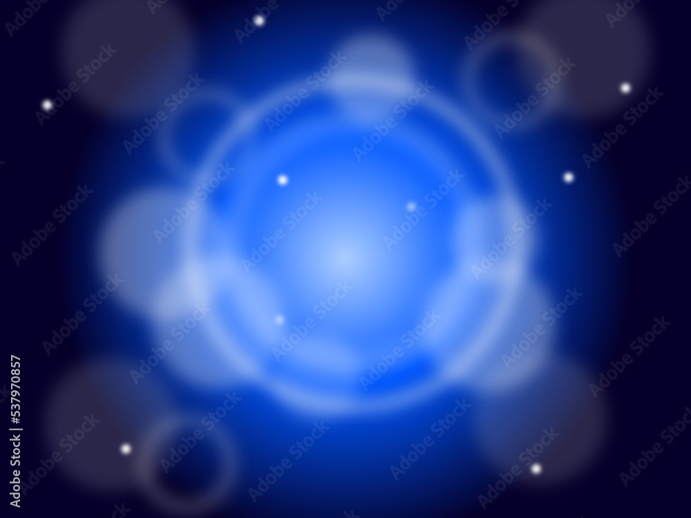 Obraz premium Ring of light (blue)