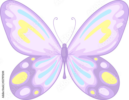 illustration Beautiful butterfly paint © wirakorn