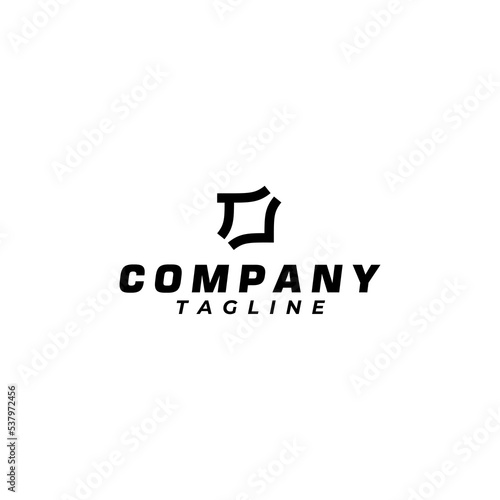 TJ letter monogram logo design with bold lines