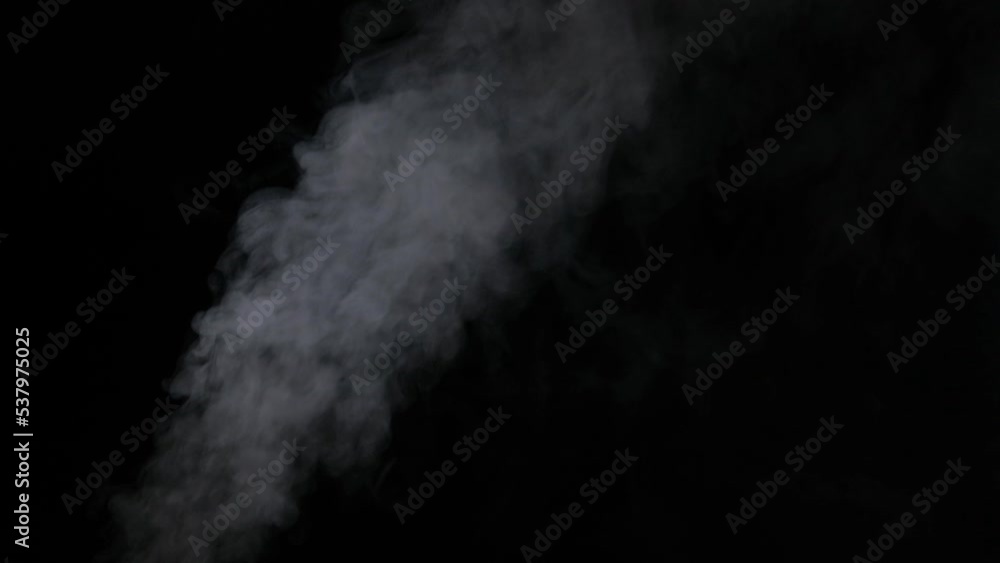 Slow motion of white smoke, fog, mist, vapor on a black background. Slow motion of white smoke, fog, mist, vapor on a black background.