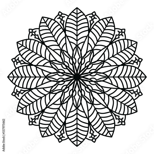 Black mandala, luxury ornamental mandala design background, mandala design, Mandala pattern Coloring book Art wallpaper design, tile pattern, greeting card, Black and White Mandala