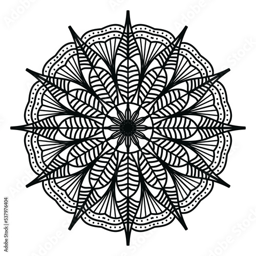 Black mandala  luxury ornamental mandala design background  mandala design  Mandala pattern Coloring book Art wallpaper design  tile pattern  greeting card  Black and White Mandala 