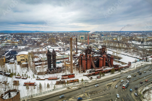 Demidov s old plant in Nizhny Tagil  Russia. Aerial view