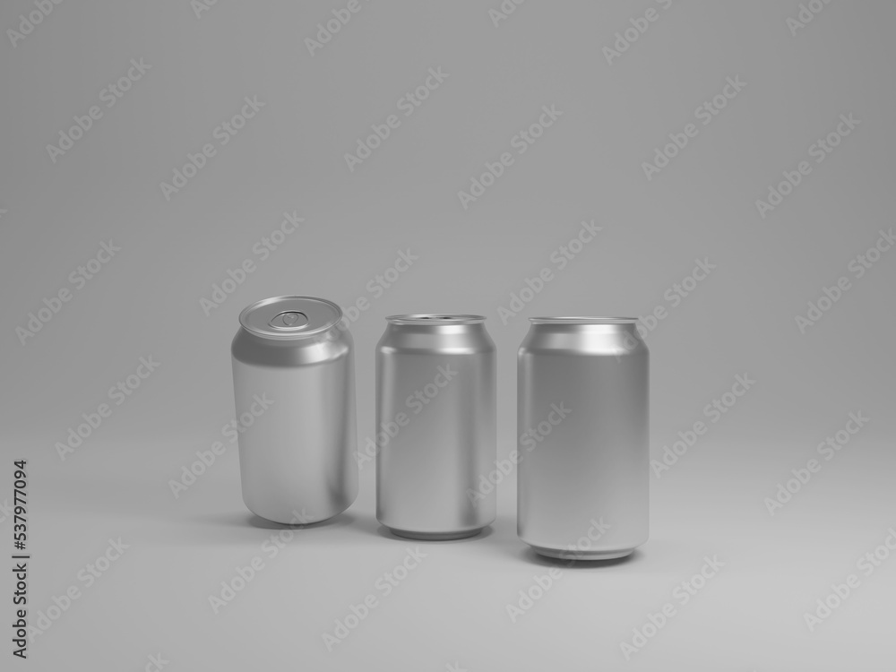 Almunium can mockup 3d rendering. 3D Illustration Almunium can mockup 3d rendering. 3D Illustration
