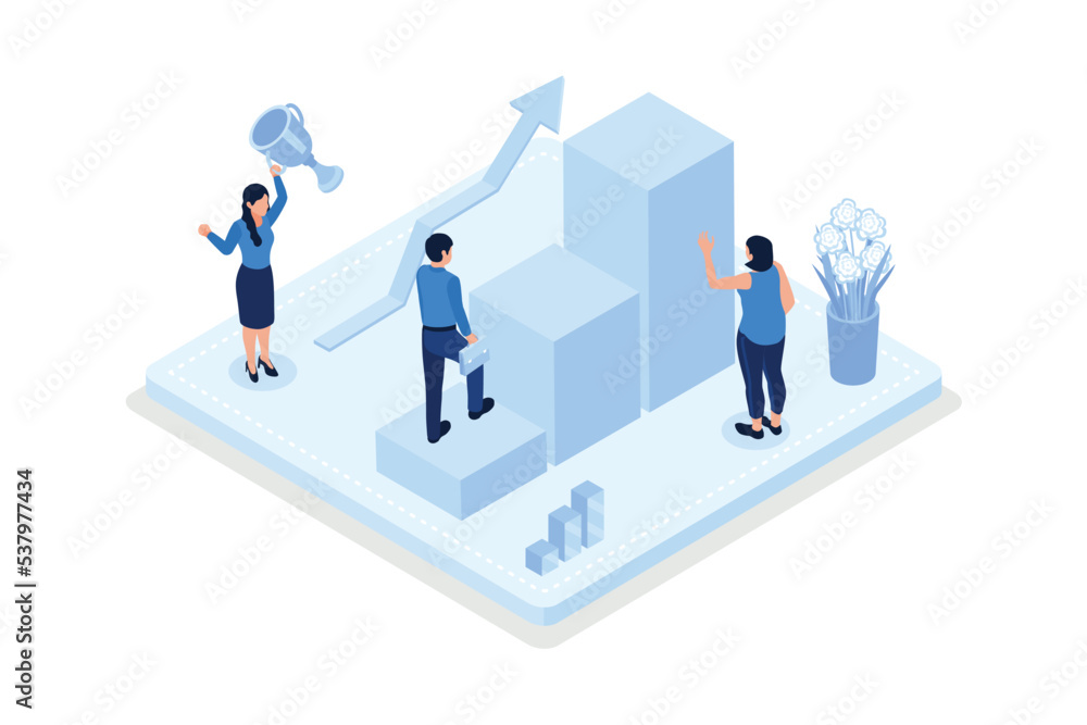 Business strategy, Strategy, planning and success, isometric vector modern illustration Business strategy, Strategy, planning and success, isometric vector modern illustration