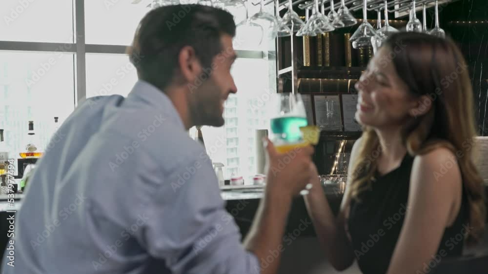 Asian couple having a good time together enjoying good vibe drinking cocktail and talking about daily life and future in a sky lounge and bar in Bangkok city
Asian couple having a good time together enjoying good vibe drinking cocktail and talking about daily life and future in a sky lounge and bar in Bangkok city