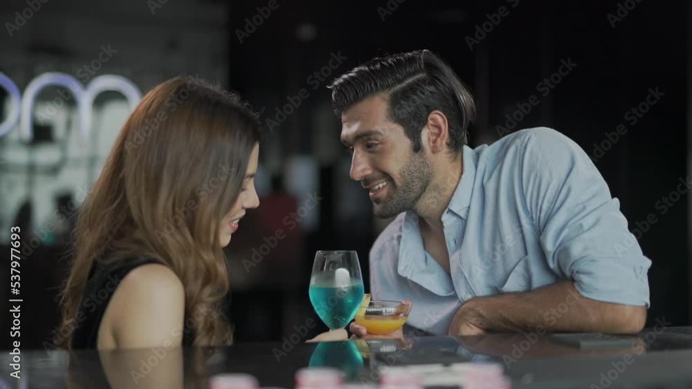 Asian couple having a good time together enjoying good vibe drinking cocktail and talking about daily life and future in a sky lounge and bar in Bangkok city
Asian couple having a good time together enjoying good vibe drinking cocktail and talking about daily life and future in a sky lounge and bar in Bangkok city
