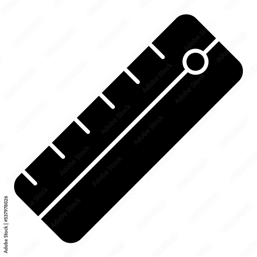 ruler solid icon