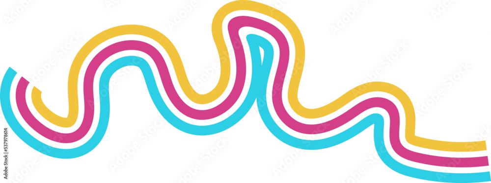 Colorful Curve Divider Colorful Curve Divider