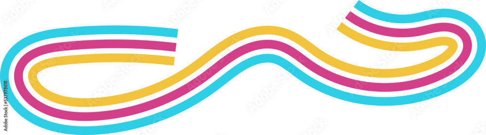Colorful Curve Divider Colorful Curve Divider