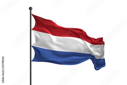 Waving flag of Netherlands....