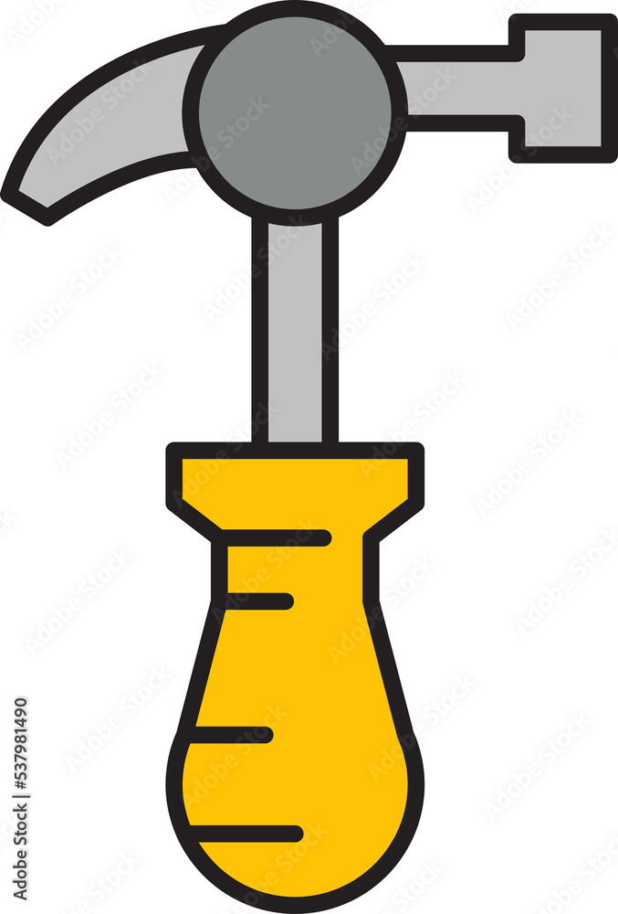 hammer tool icon illustration hammer tool icon illustration