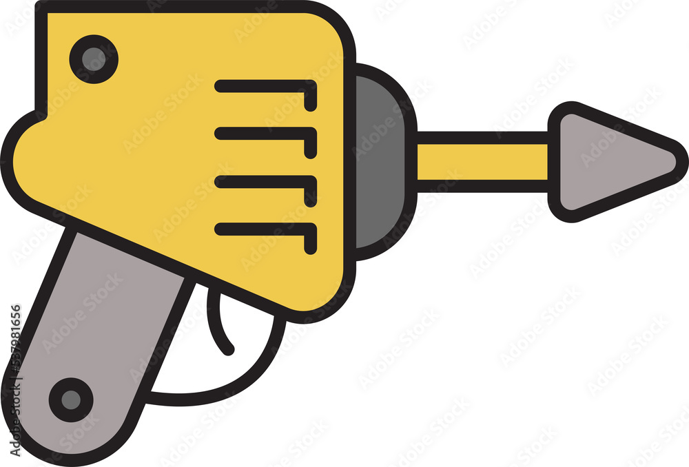 space gun and blaster icon illustration space gun and blaster icon illustration