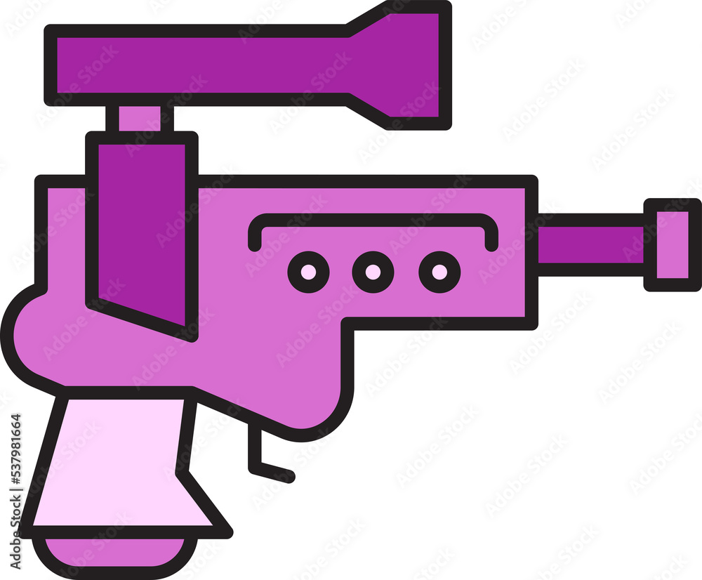 space gun and blaster icon illustration space gun and blaster icon illustration