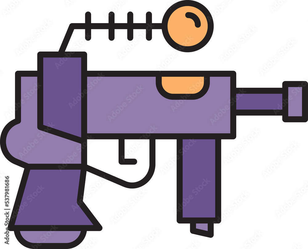 space gun and blaster icon illustration space gun and blaster icon illustration