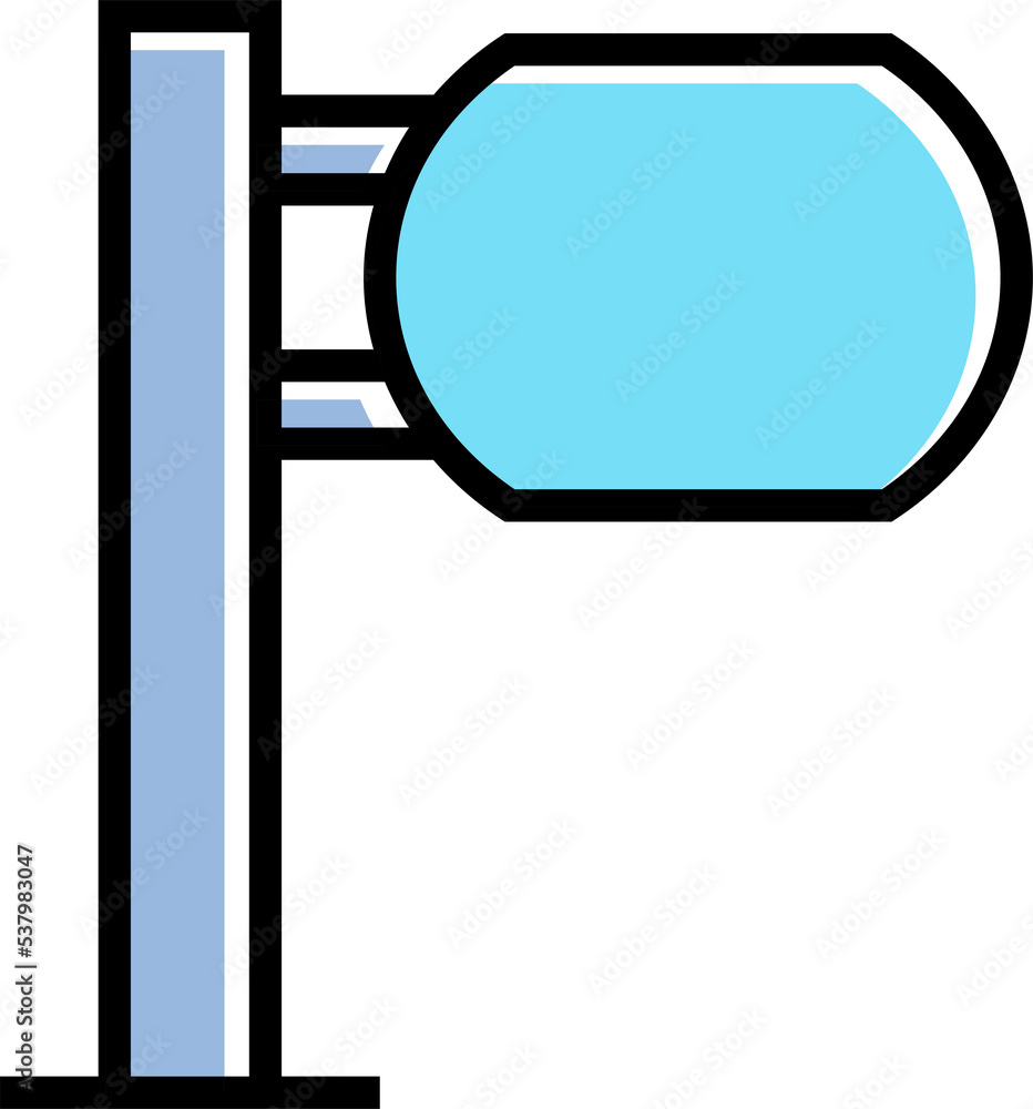 Obraz premium blue street signpost and signage illustration