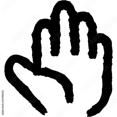 hi 5 sketch icon for ui,ux,interface,decoration,app,printing,advertising,website,etc.