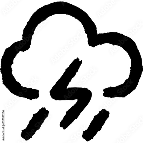 thunder sketch icon for ui,ux,interface,decoration,app,printing,advertising,website,etc.