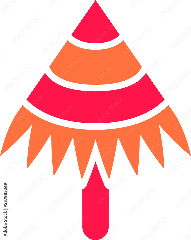 decorative Christmas tree icon illustration decorative Christmas tree icon illustration